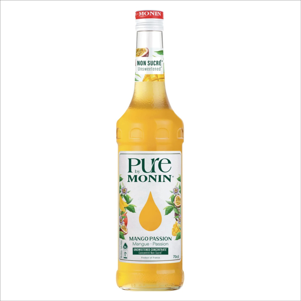 Pure by Monin Mango Passion 70 cl in de groep Bar & Wijn / Bar Materiaal / Overig bar materiaal bij The Kitchen Lab (1083-31876)