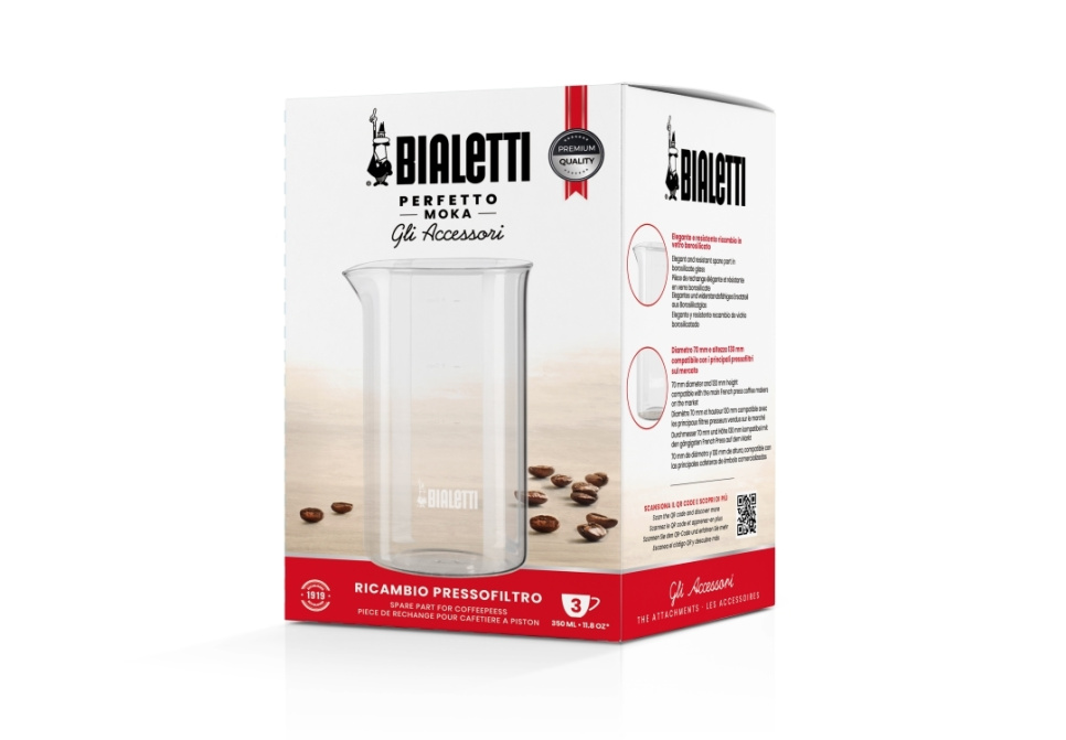 Reserveglas Franse pers, 3 kopjes - Bialetti