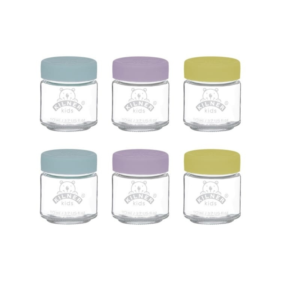 Potjes voor babyvoeding, 6 x 110 ml - Kilner in de groep Koken / Keukengerei / Flessen & potten bij The Kitchen Lab (1086-22460)