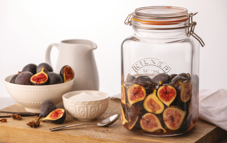 Inblikpot met deksel, vierkant - Kilner - 3 L