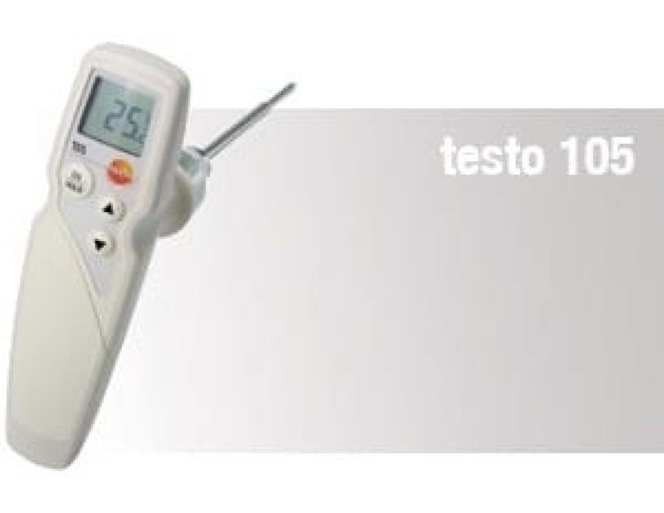 Thermometer Testo 105 snel in de groep Koken / Meters & Metingen / Keukenthermometers / Insteekthermometers bij The Kitchen Lab (1089-10220)
