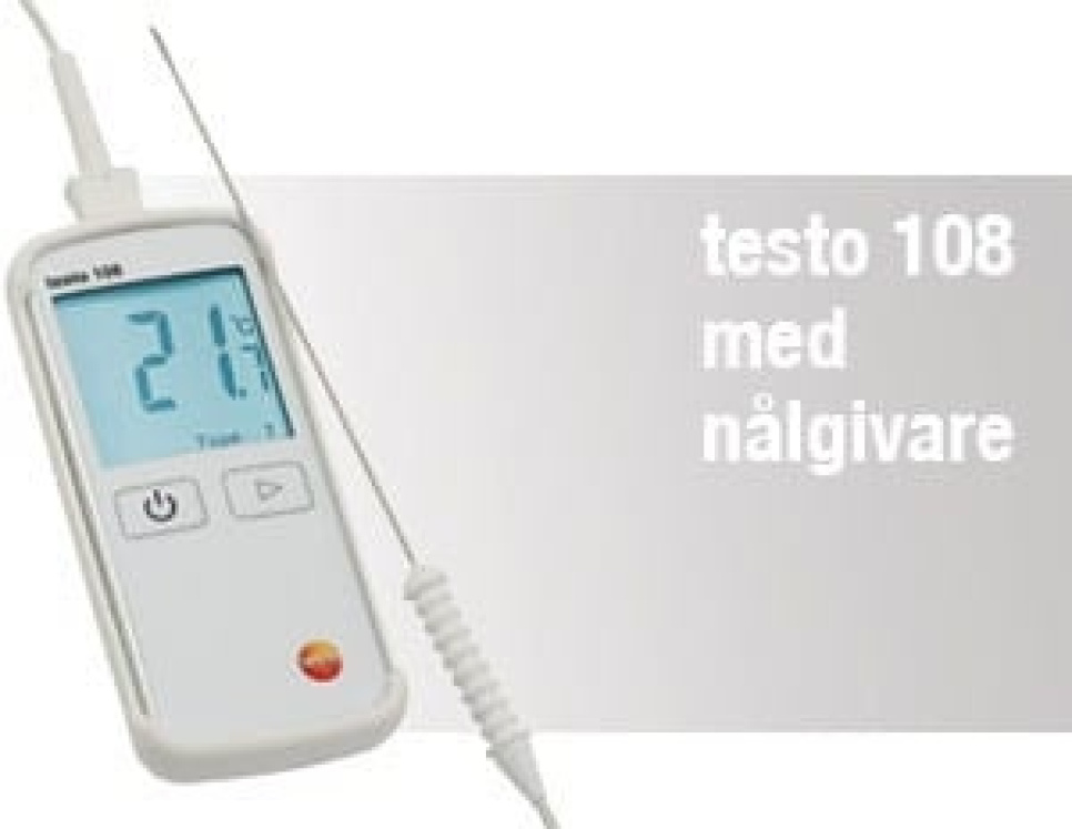 Thermometer Testo 108 snel in de groep Koken / Meters & Metingen / Keukenthermometers / Sonde thermometers bij The Kitchen Lab (1089-10930)