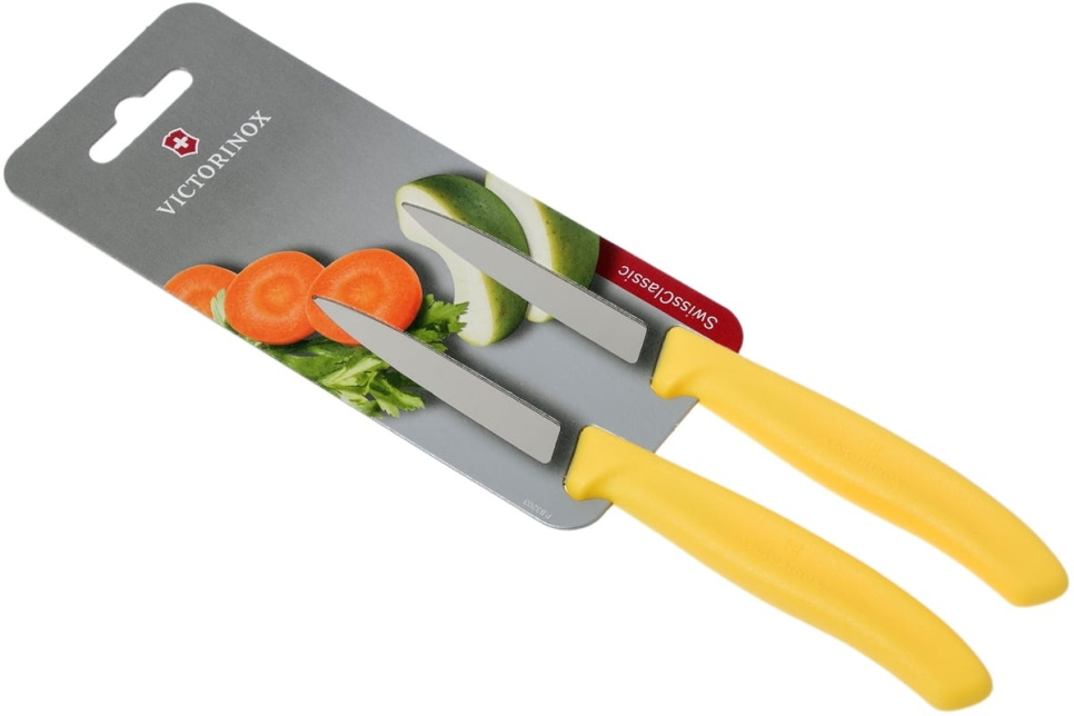 Officemes, geel, 8 cm - 2 sets - Victorinox in de groep Koken / Keukenmessen / Schilmessen bij The Kitchen Lab (1090-23679)