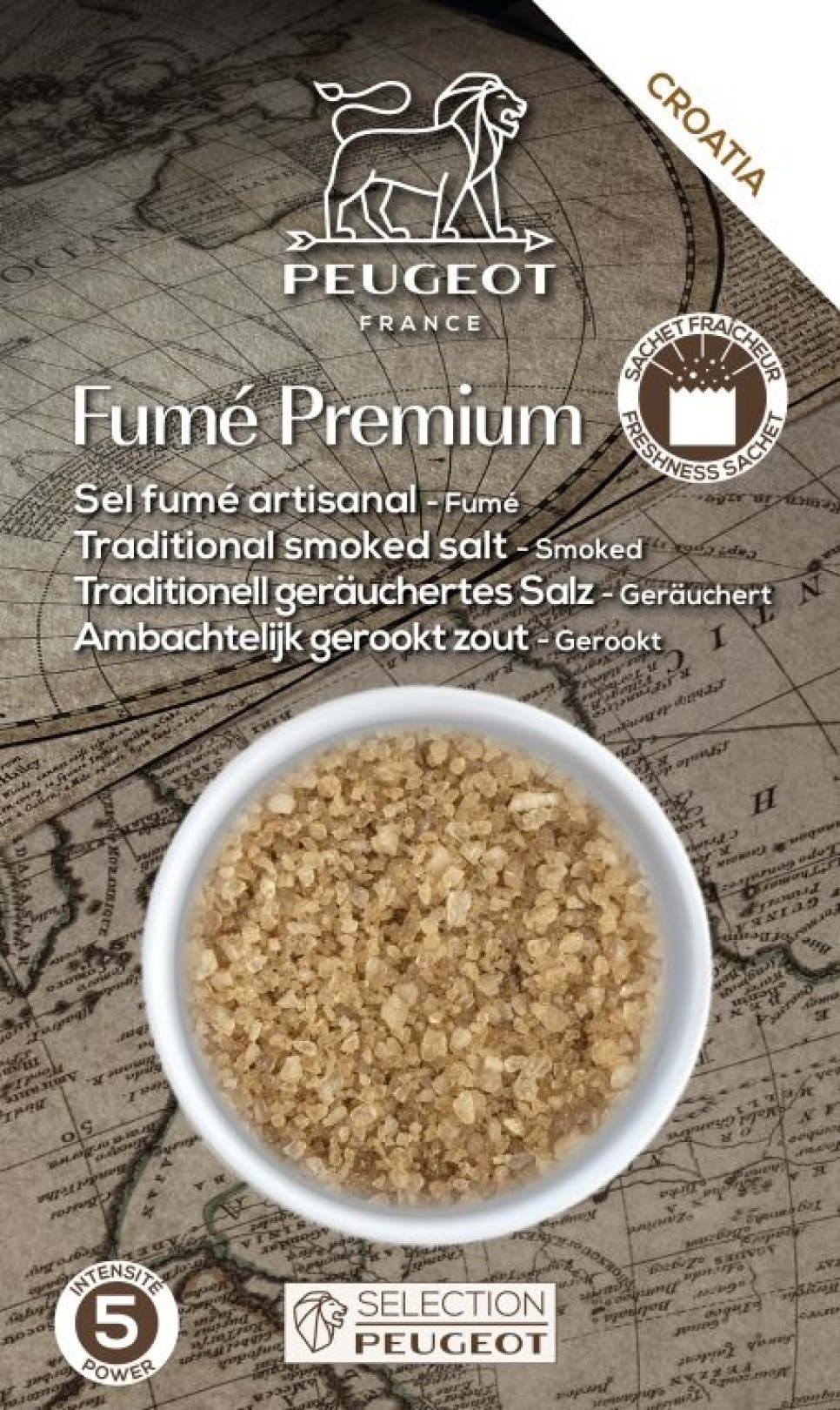 Molenzout, Premium Gerookt, 150 g - Peugeot in de groep Koken / Specerijen & Smaakstoffen / Zout bij The Kitchen Lab (1090-35293)