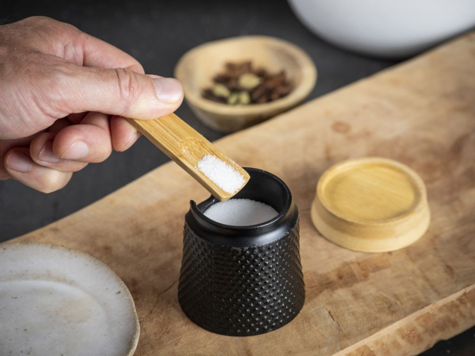 Zoutpot, 7 cm, Bali, Gietijzer, Zwart - Peugeot