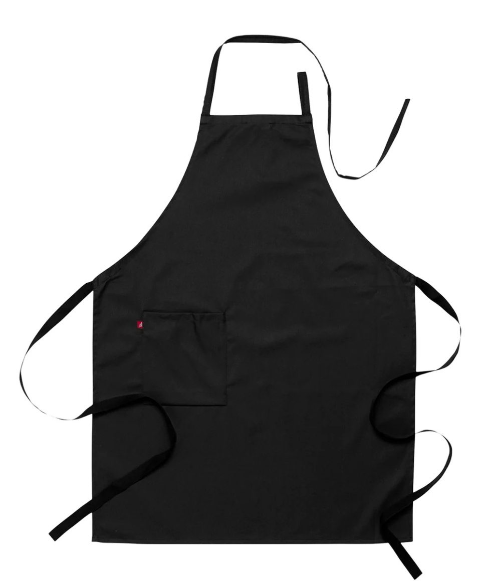 Schort 75x95 cm, polyester/katoen, zwart - Segers in de groep Koken / Keukentextielen / De schorten bij The Kitchen Lab (1092-27859)
