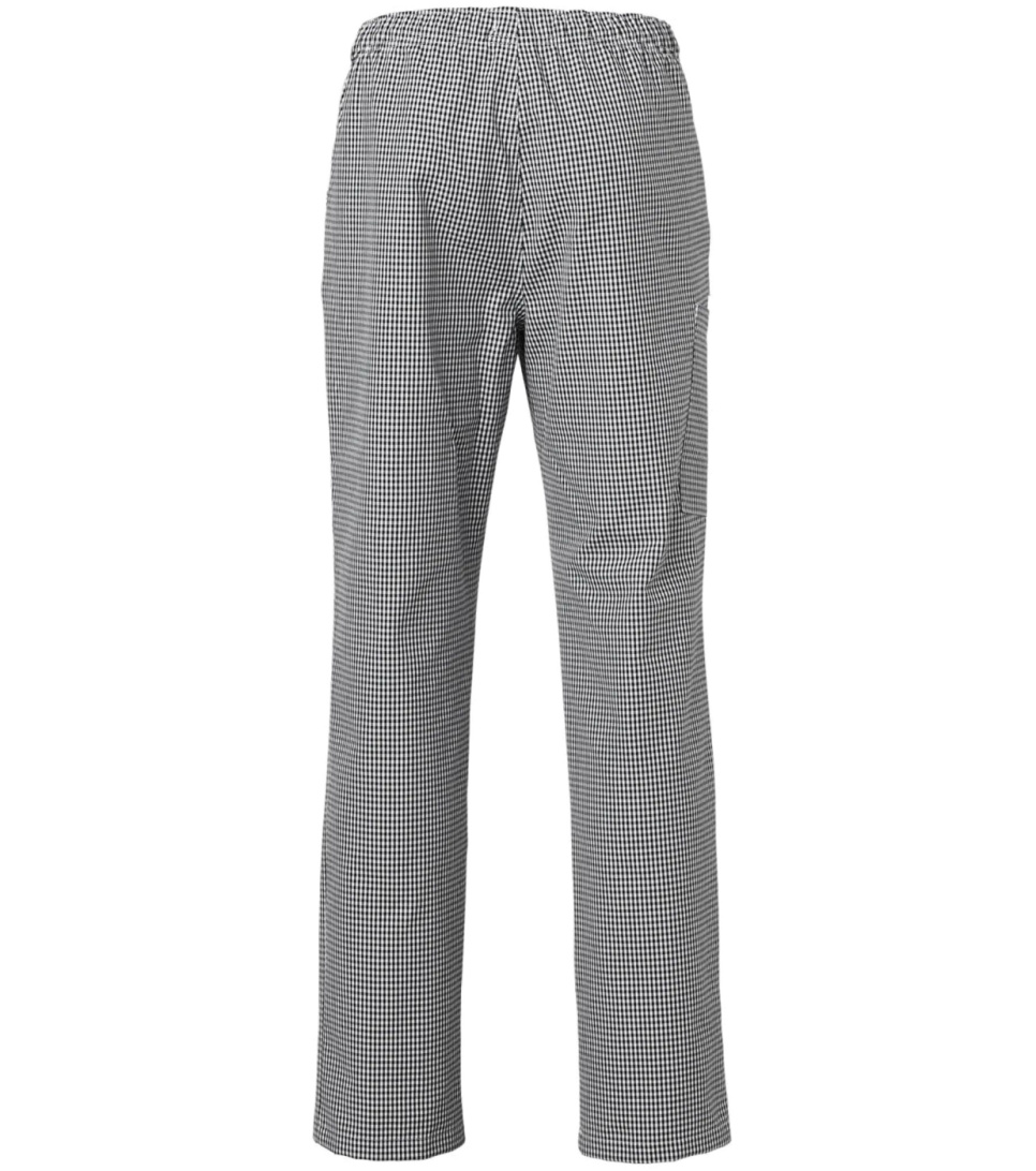 Broek, unisex, zwart pied-de-poule - Segers