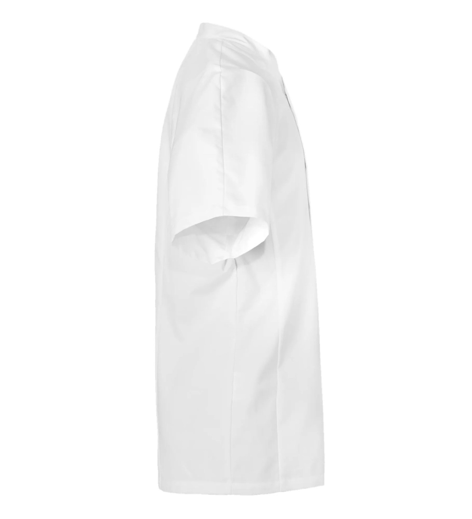 Kokjas, korte mouw, heren, wit - Segers