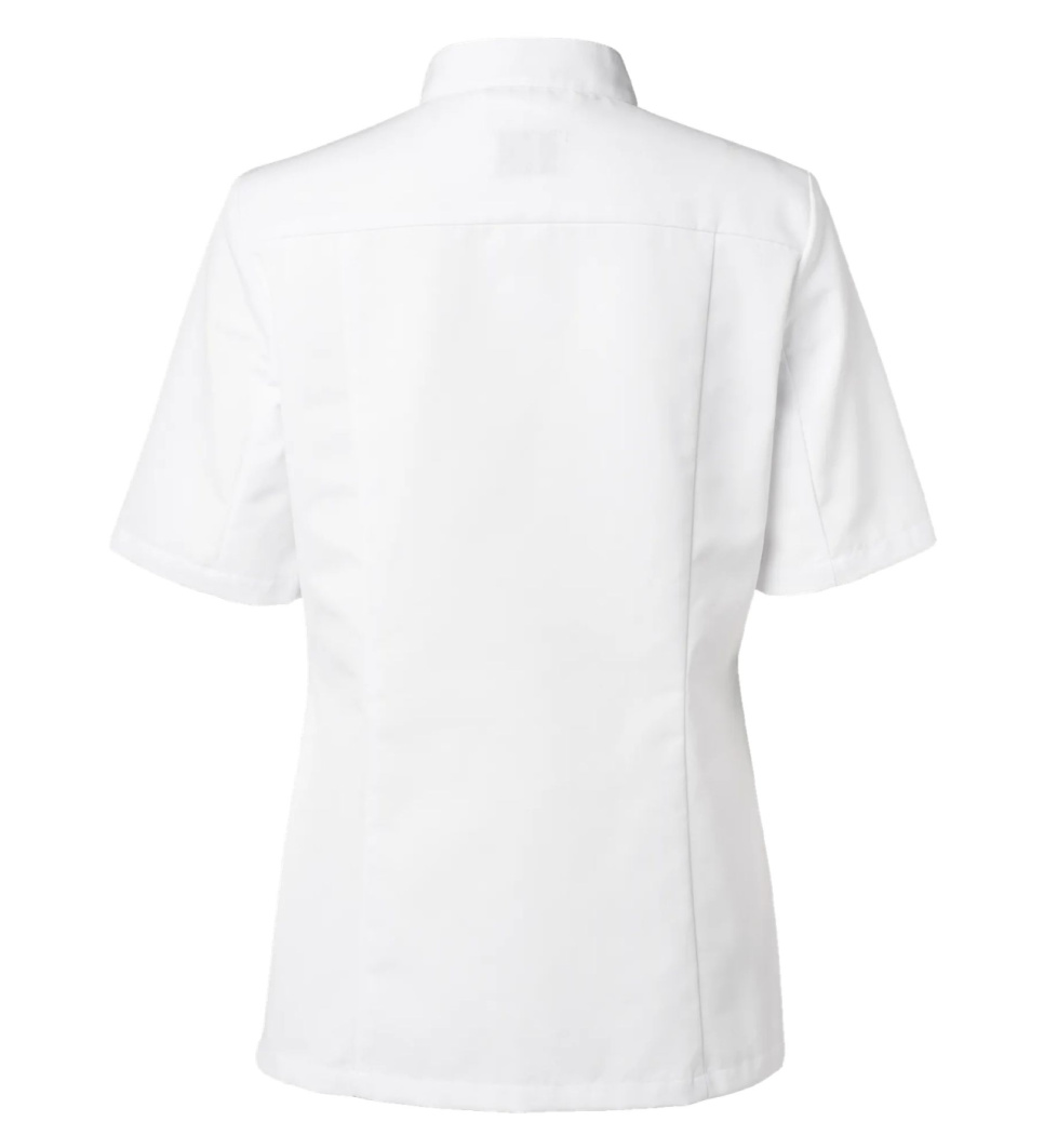 Kokjas, korte mouw, dames, wit - Segers
