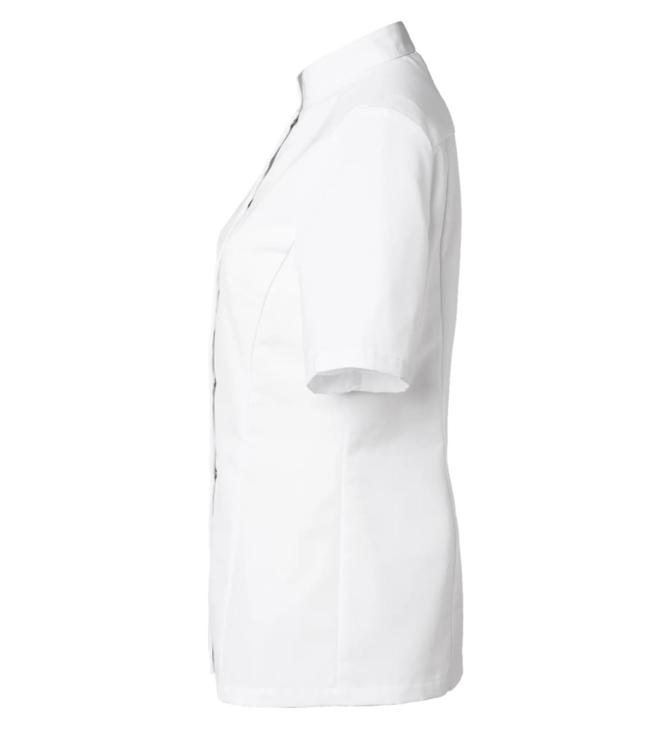 Kokjas, korte mouw, dames, wit - Segers