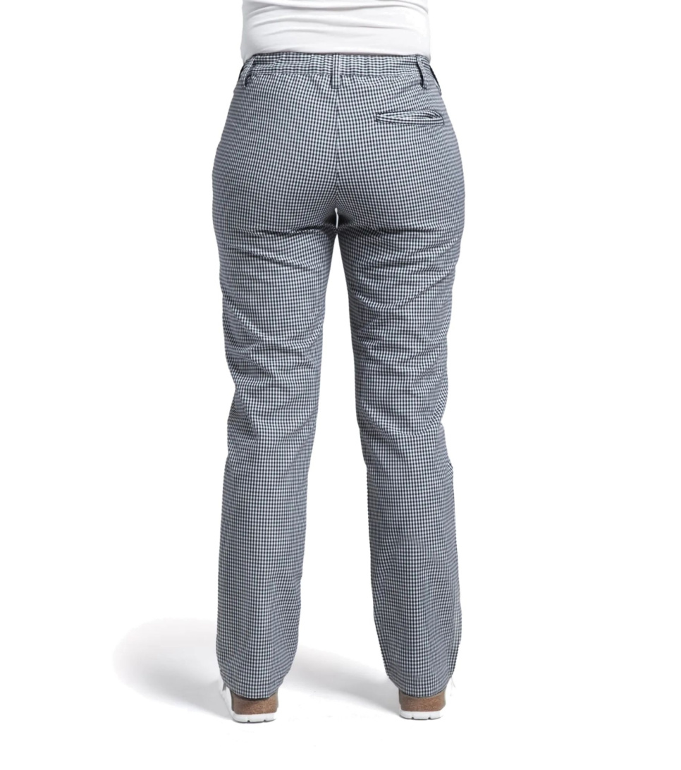 Broek, dames, zwart pied-de-poule - Segers