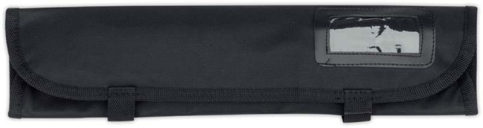 Messenkoffer nylon, 5-vaks / zwart