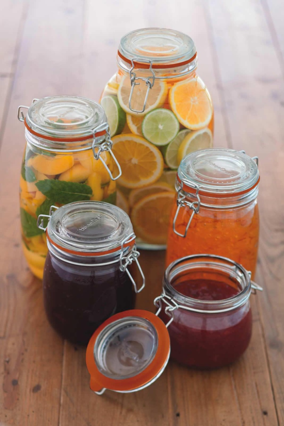 Glazen pot met clipdeksel, 750 ml