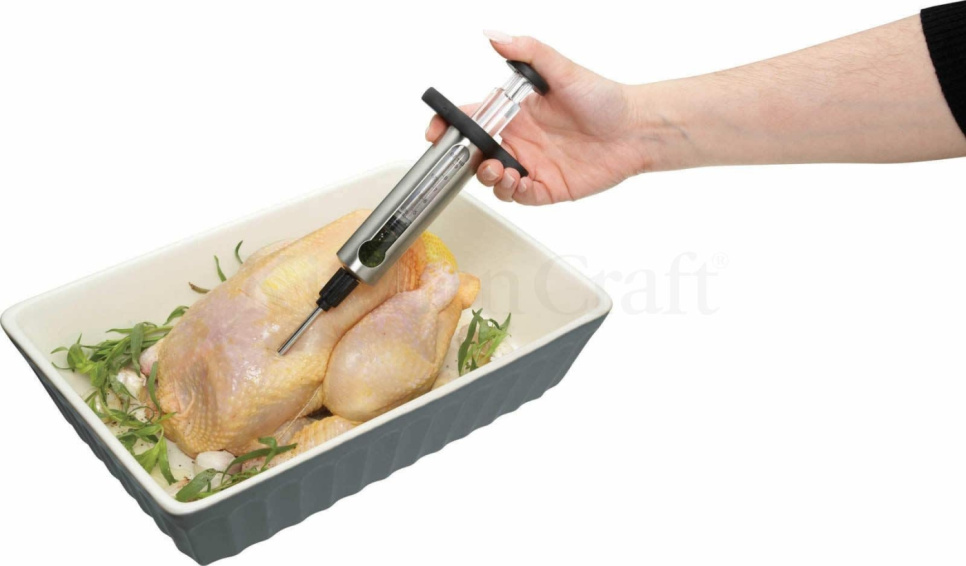 Spuit voor marinades en kruiden