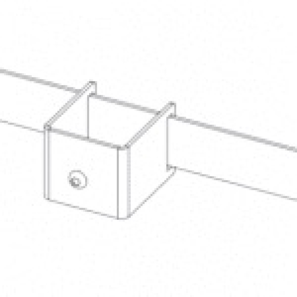 Muurbeugels voor RVS bank, set van 2 in de groep Bar & Wijn / Bar Materiaal / Overig bar materiaal bij The Kitchen Lab (1102-20796)