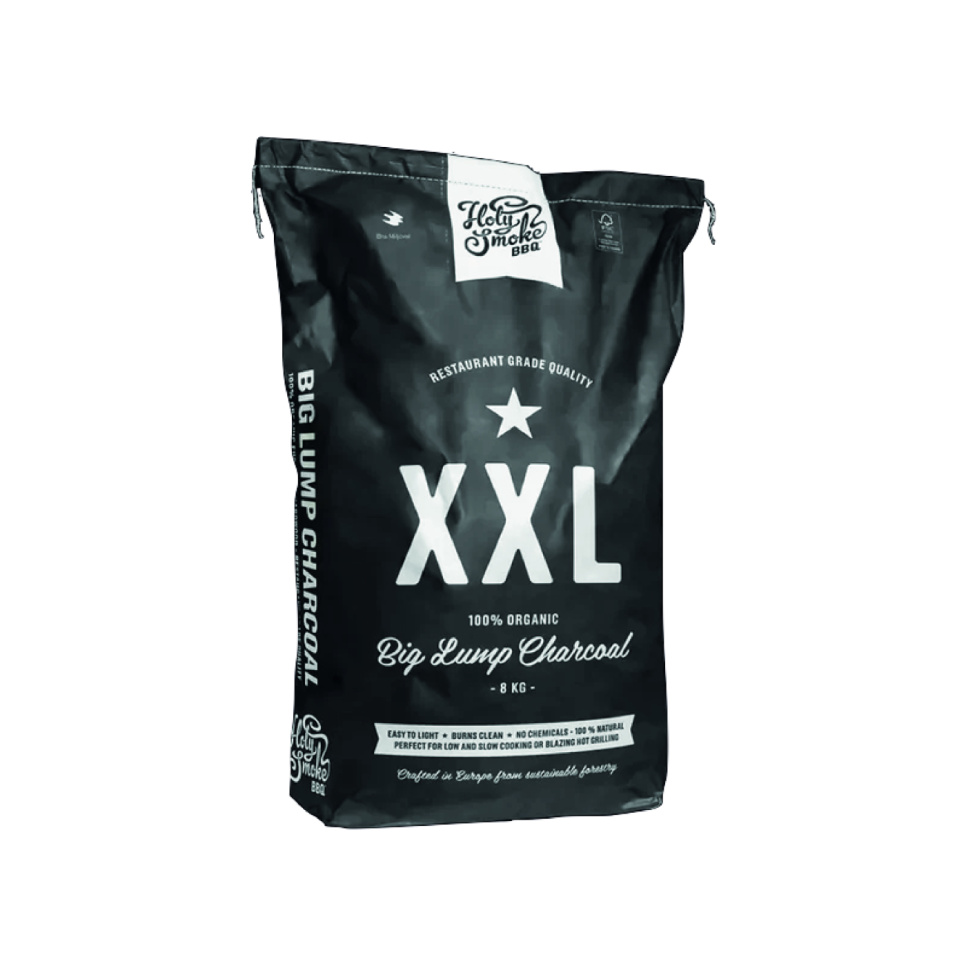 Barbecue houtskool, Lump Charcoal, 8 kg - Holy Smoke BBQ in de groep Barbecues, Fornuizen & Ovens / Barbecue houtskool & briketten / houtskool bij The Kitchen Lab (1282-25771)