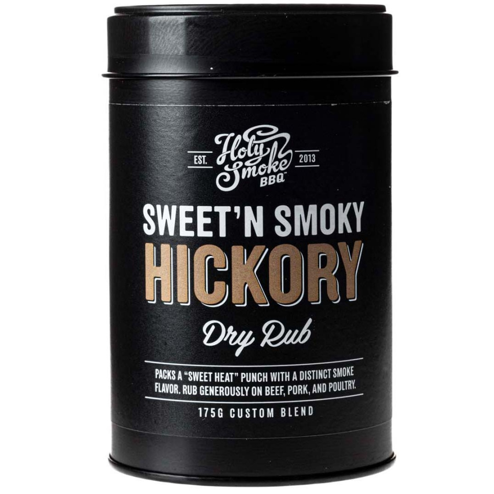 Smokey Hickory, Droge Rub, 175g - Holy Smoke BBQ in de groep Koken / Specerijen & Smaakstoffen / Kruiden bij The Kitchen Lab (1282-28158)