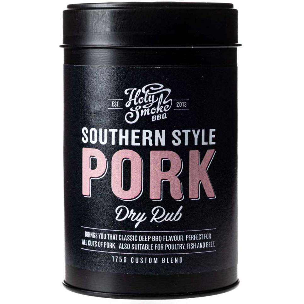Southern Pork, Droge Rub, 175g - Holy Smoke BBQ in de groep Koken / Specerijen & Smaakstoffen / Kruiden bij The Kitchen Lab (1282-28162)