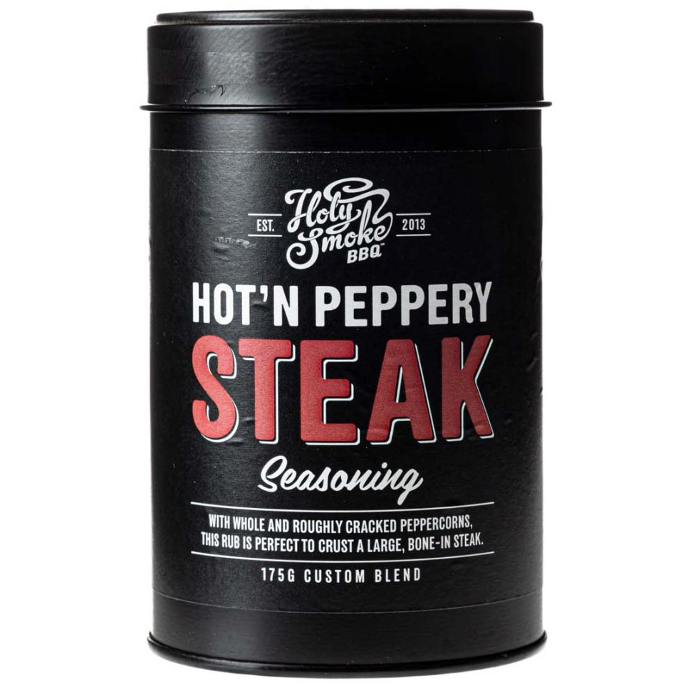 Peppery Steak, Kruidenmix, 175g - Holy Smoke BBQ in de groep Koken / Specerijen & Smaakstoffen / Kruiden bij The Kitchen Lab (1282-28166)