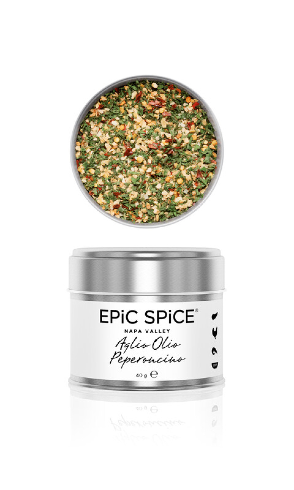 Aglio Olio Peperoncino, kruidenmix, 40g - Epic Spice in de groep Koken / Specerijen & Smaakstoffen / Kruiden bij The Kitchen Lab (1282-28173)