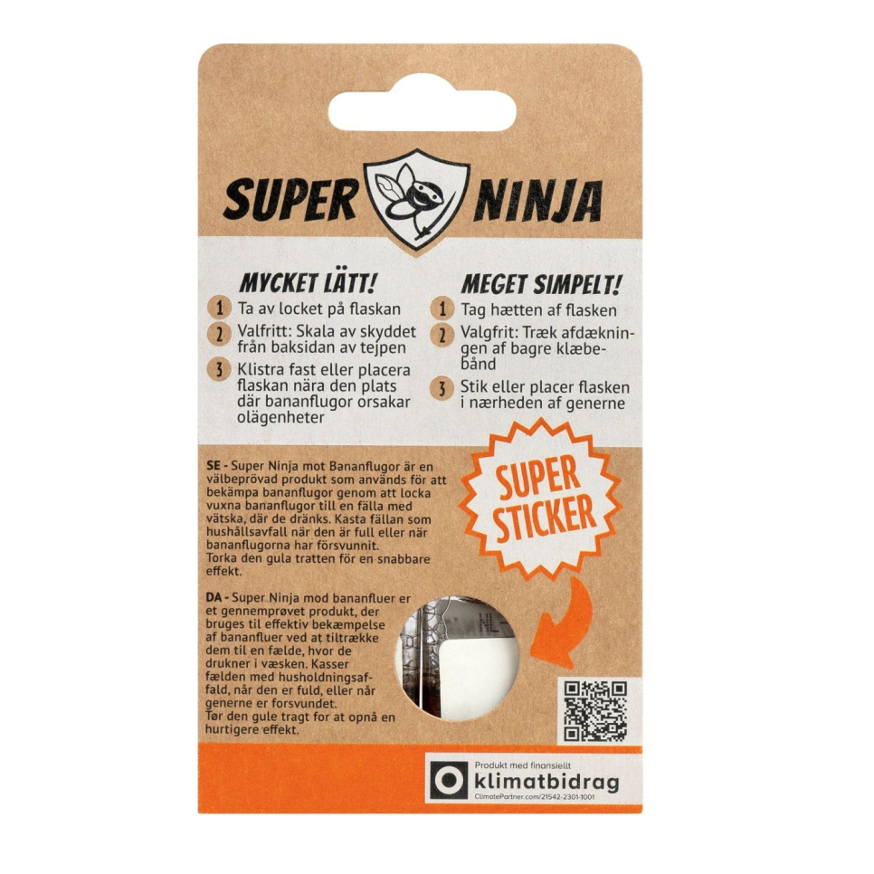 Fruitvliegenval - Super Ninja Fruitvliegenval - Super Ninja