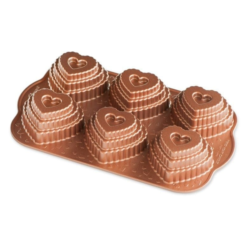 Bakvorm gelaagde hart cakelet - Nordic Ware in de groep Bakken / Bakvormen / Taartvormen bij The Kitchen Lab (1288-17735)