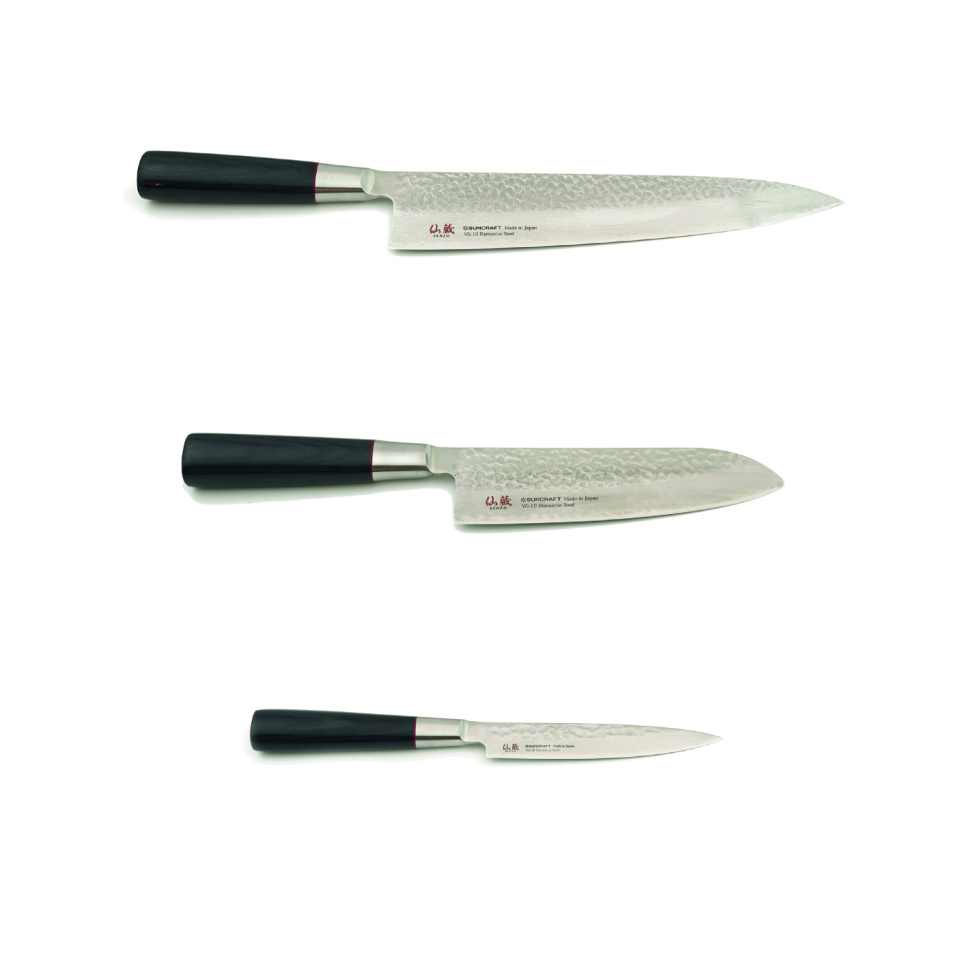 Messenset met drie delen, Senzo - Suncraft in de groep Koken / Keukenmessen / Messenset bij The Kitchen Lab (1317-33316)