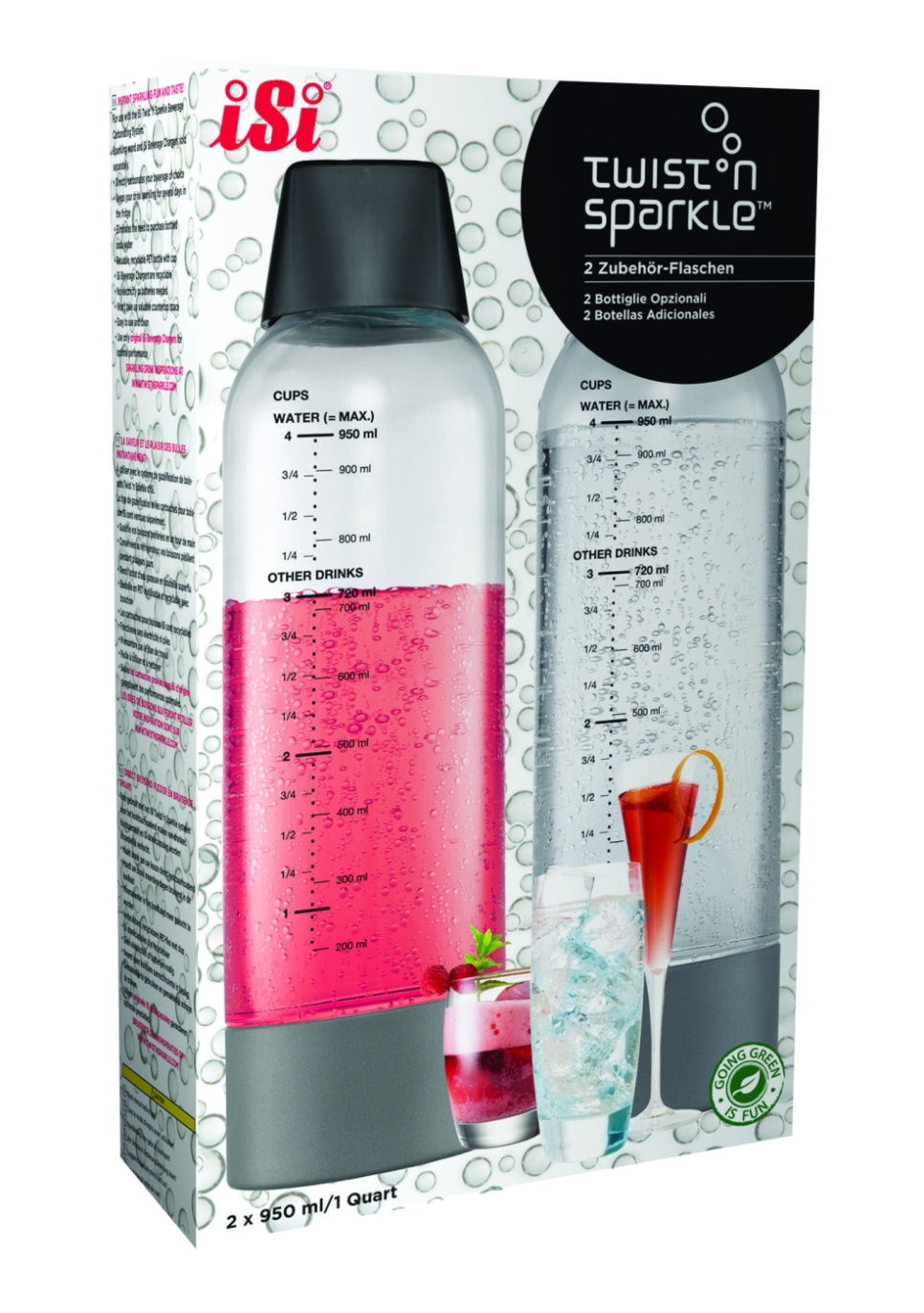 Extra flesjes voor Twist & Sparkle - iSi in de groep Koken / Sifon / Sifons - Accessoires bij The Kitchen Lab (1362-16054)