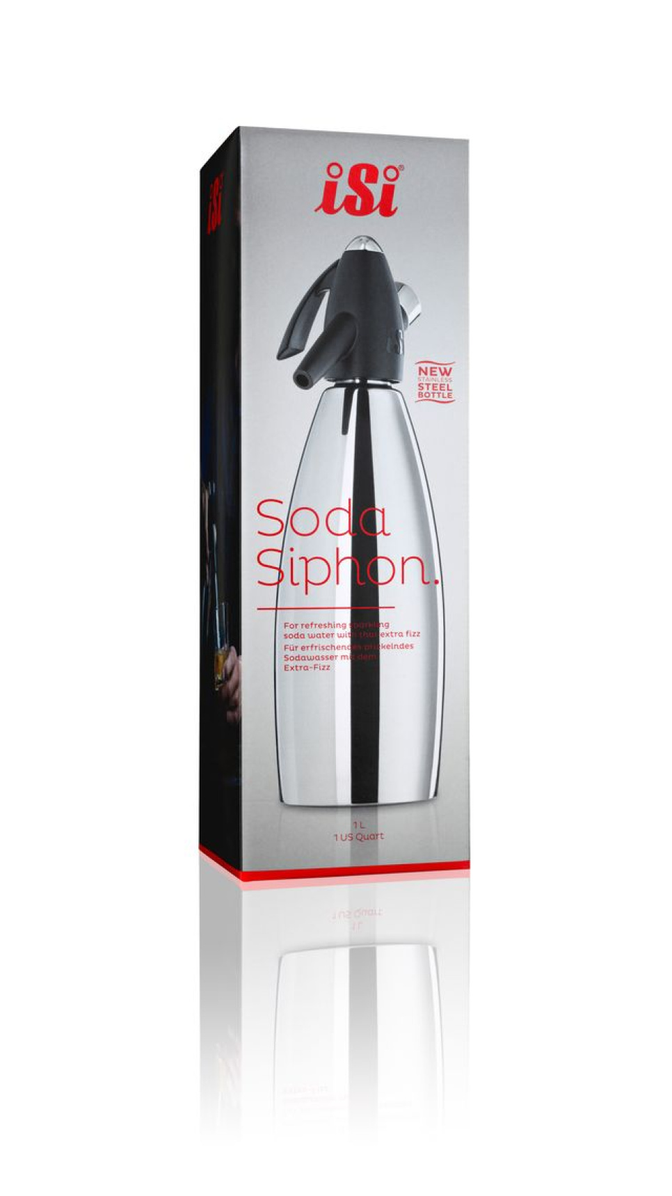 Soda sifon, RVS, 76 cl - iSi