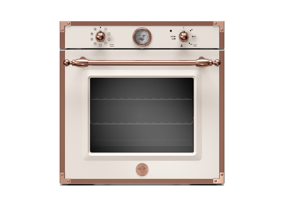 Ivoorwitte inbouwoven met messing Gastronorm s, 60 cm, Heritage - Bertazzoni in de groep Barbecues, Fornuizen & Ovens / Ovens / Ingebouwde ovens bij The Kitchen Lab (1403-20749)