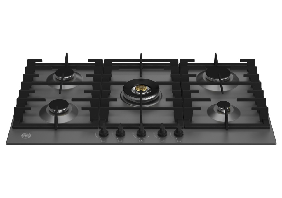 Mat zwart, gaskookplaat, 90 cm, Modern - Bertazzoni in de groep Barbecues, Fornuizen & Ovens / Fornuizen / Gas- & inductiekookplaten bij The Kitchen Lab (1403-20782)