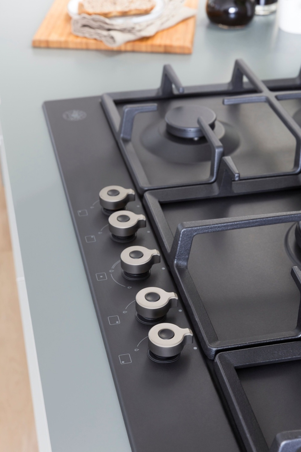 Gaskookplaat Professional, 90 cm, Mat zwart - Bertazzoni Gaskookplaat Professional, 90 cm, Mat zwart - Bertazzoni