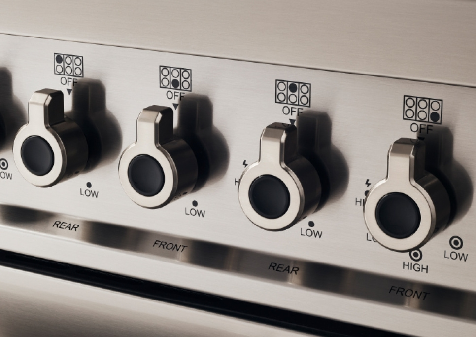 Gaskookplaat Professional, 90 cm, 6 branders, Dubbele oven, Roestvrij staal - Bertazzoni Gaskookplaat Professional, 90 cm, 6 branders, Dubbele oven, Roestvrij staal - Bertazzoni