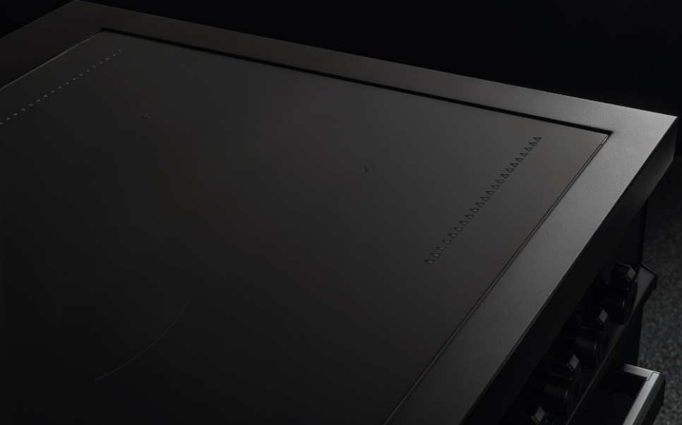 Inductiekookplaat Professional, 90 cm, 5 Zones, Enkele oven, Carbonio - Bertazzoni Inductiekookplaat Professional, 90 cm, 5 Zones, Enkele oven, Carbonio - Bertazzoni