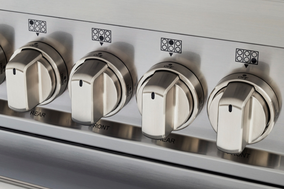 Inductiekookplaat Master, 100 cm, 5 zones, Dubbele oven, Roestvrij staal - Bertazzoni