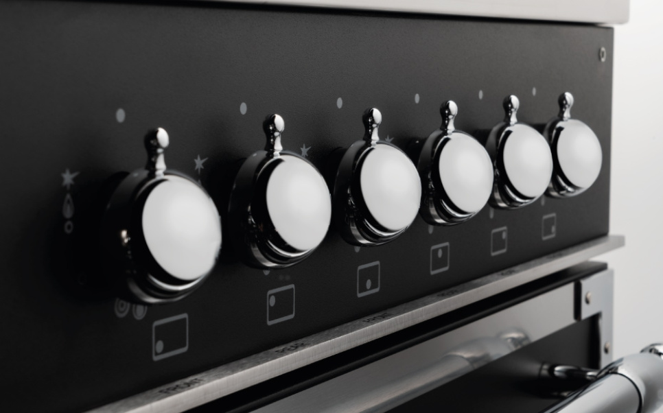 Inductiekookplaat Heritage, 100 cm, 5 zones, Drievoudige oven, Mat zwart - Bertazzoni Inductiekookplaat Heritage, 100 cm, 5 zones, Drievoudige oven, Mat zwart - Bertazzoni