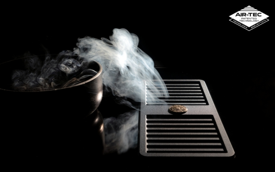 Vrijstaande kookplaat Professional, Geïntegreerde afzuigkap, 90 cm, Roestvrij staal - Bertazzoni Vrijstaande kookplaat Professional, Geïntegreerde afzuigkap, 90 cm, Roestvrij staal - Bertazzoni