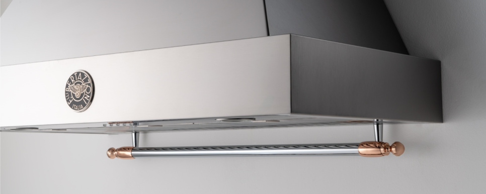 Heritage decoratieset, kookplaat+ventilator, koper (glanzend) - Bertazzoni Heritage decoratieset, kookplaat+ventilator, koper (glanzend) - Bertazzoni