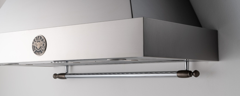 Heritage decor set, kookplaat+ventilator, zwart nikkel (mat) - Bertazzoni Heritage decor set, kookplaat+ventilator, zwart nikkel (mat) - Bertazzoni