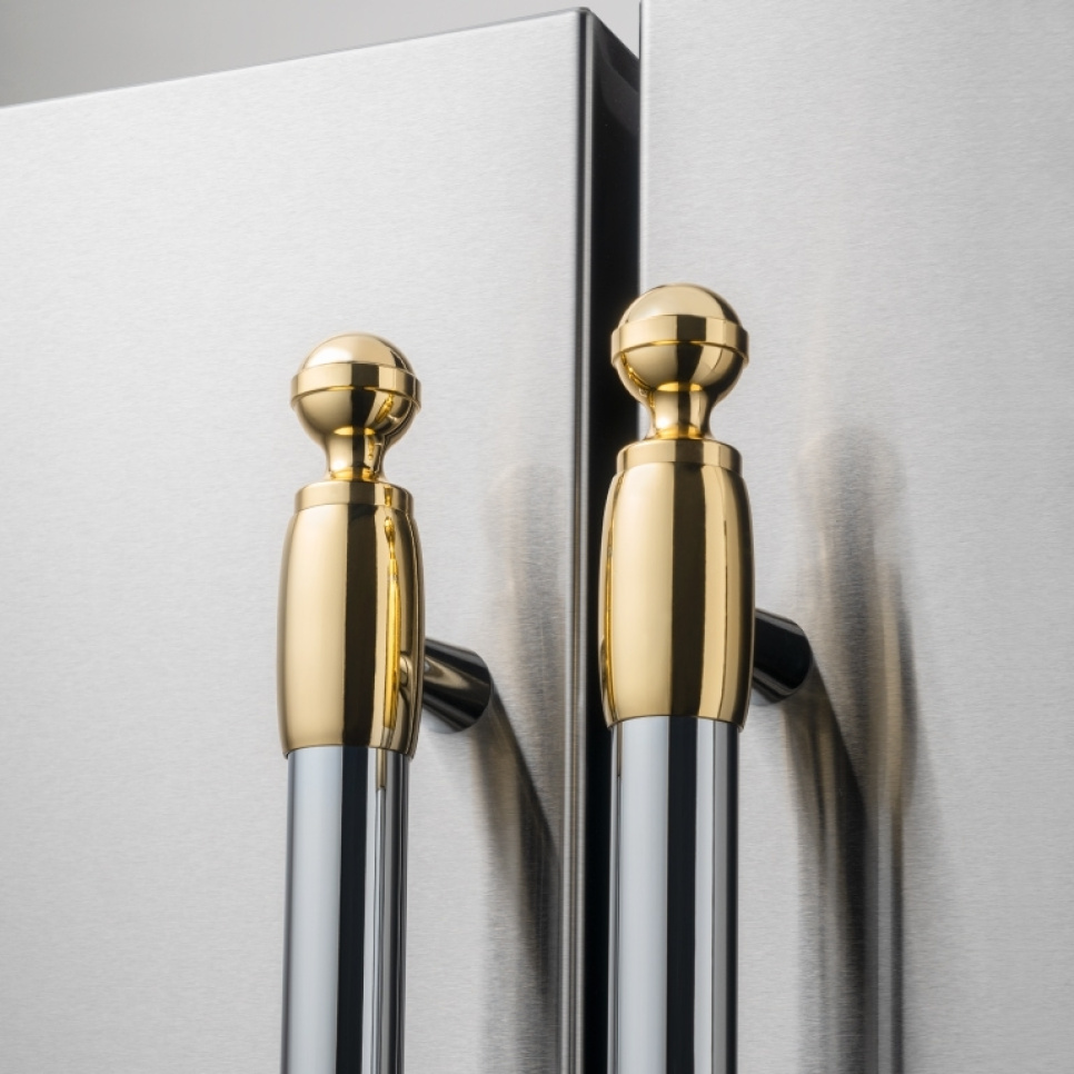 Heritage decoratieset, side by side koelkast/vriezer, goud (glanzend) - Bertazzoni in de groep bij The Kitchen Lab (1403-30663)