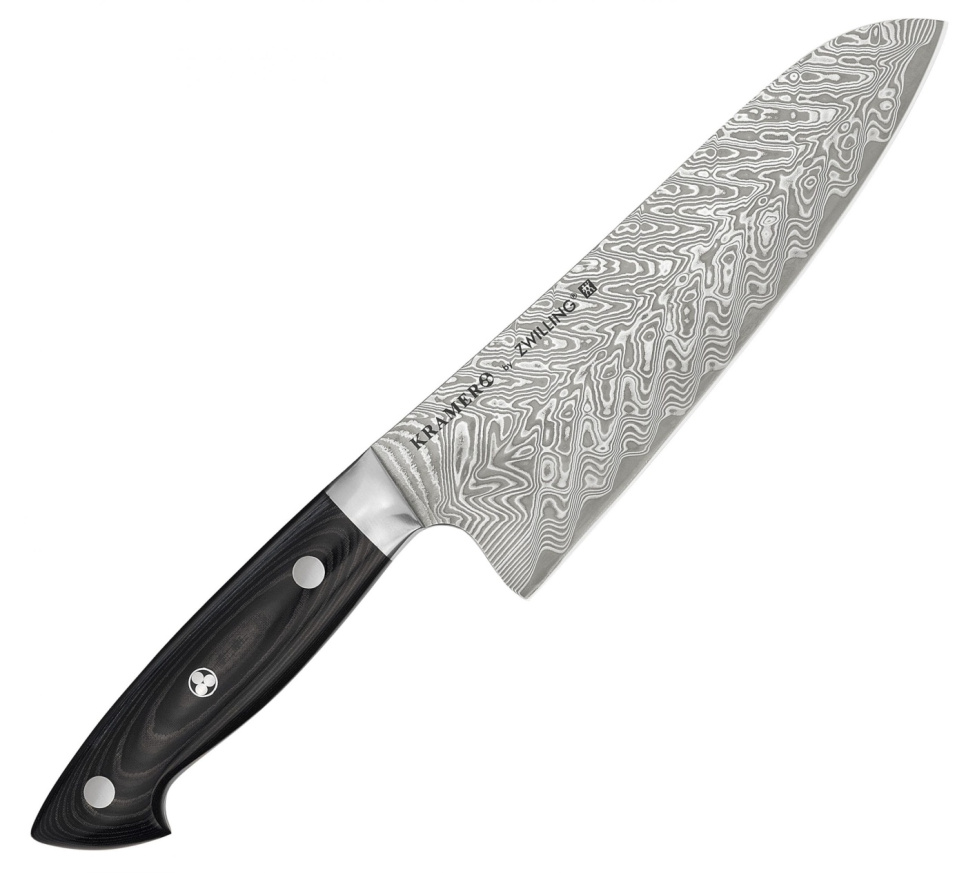 Bob Kramer Damascus Santokumes, 18cm in de groep Koken / Keukenmessen / Santoku messen bij The Kitchen Lab (1418-12893)