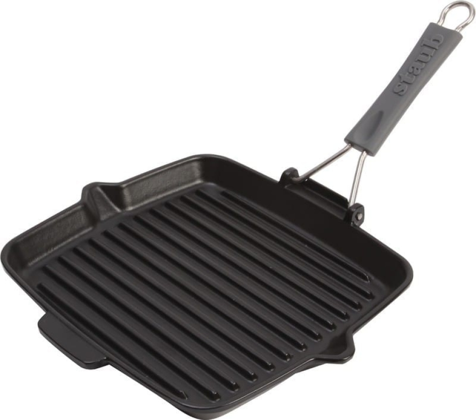 Gietijzeren Grillpan, 24x24 cm - Staub in de groep Koken / Koekenpan / Grill pannen bij The Kitchen Lab (1418-12932)