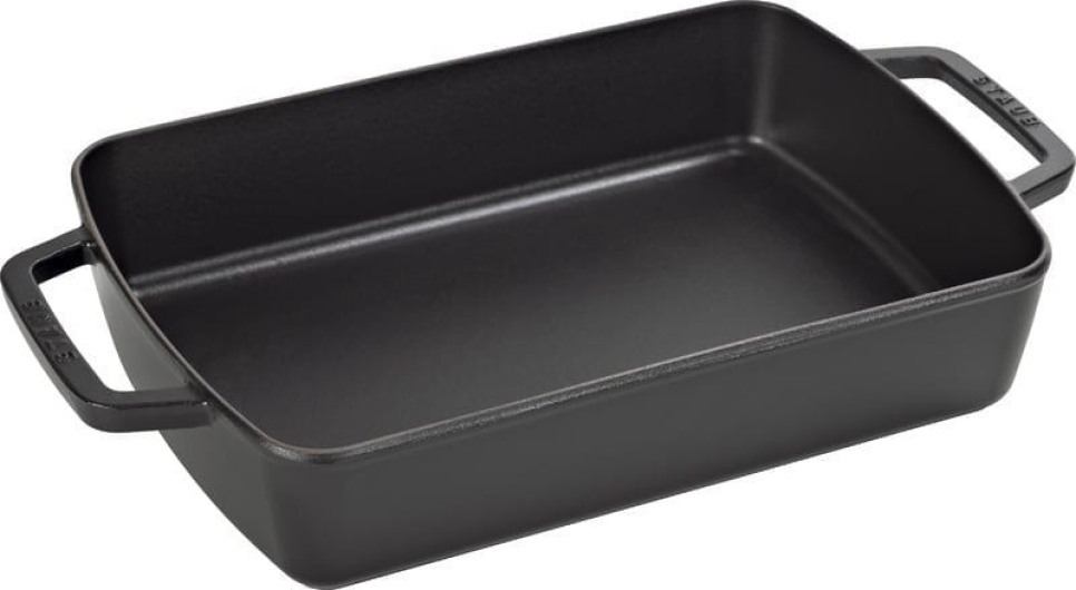 Gietijzeren ovenschaal, 30x20 cm, zwart - Staub in de groep Koken / Ovenschalen & Gastronorms / Oven vormen bij The Kitchen Lab (1418-13098)