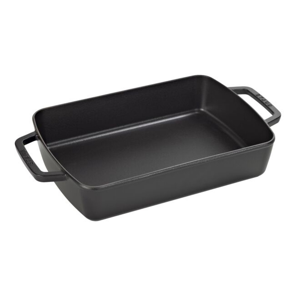 Ovenschaal van Gietijzer, 30x20 cm, zwart - Staub in de groep Koken / Ovenschalen & Gastronorms / Oven vormen bij The Kitchen Lab (1418-13098)