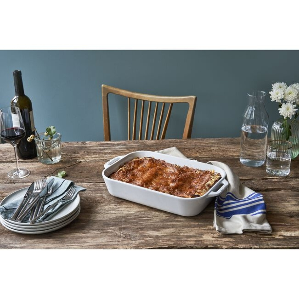 Rechthoekige vorm, wit - Staub - 34 x 24 cm Rechthoekige vorm, wit - Staub - 34 x 24 cm