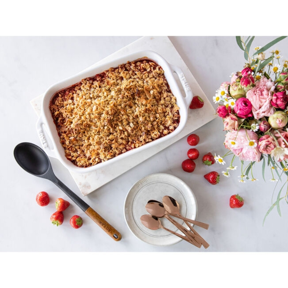 Rechthoekige vorm, wit - Staub - 34 x 24 cm Rechthoekige vorm, wit - Staub - 34 x 24 cm