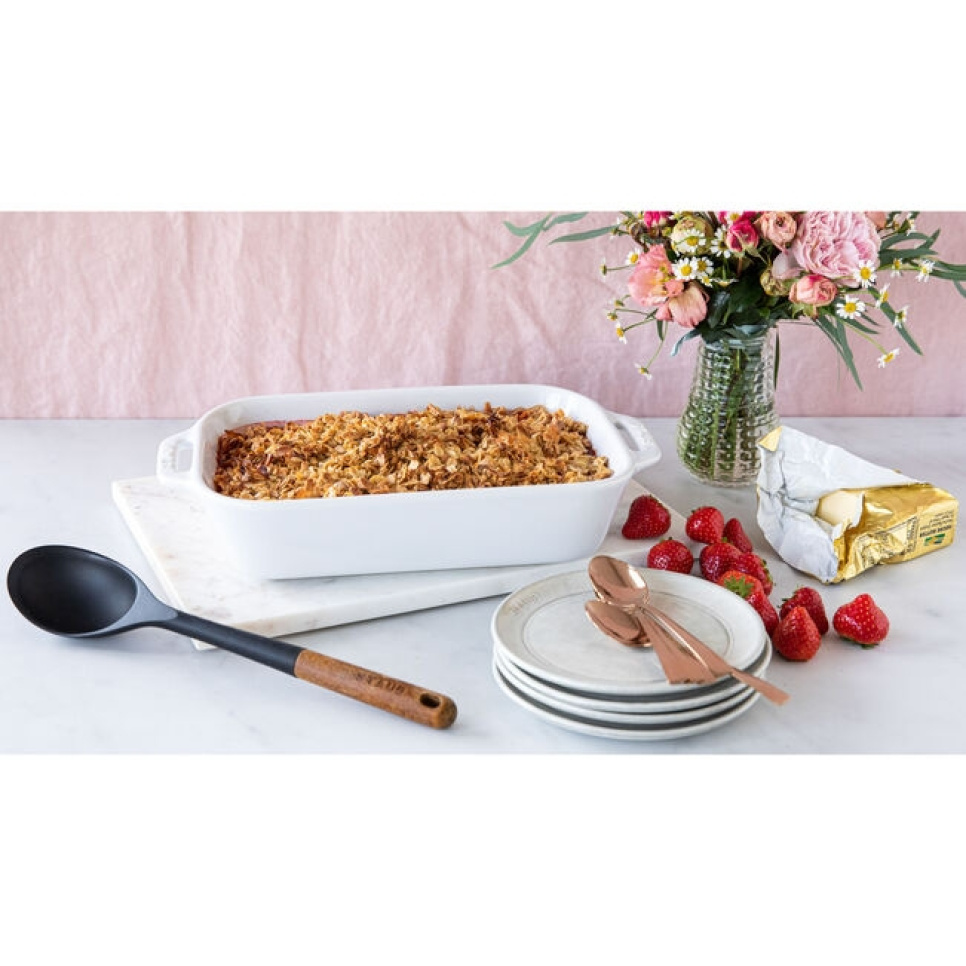 Rechthoekige vorm, wit - Staub - 34 x 24 cm Rechthoekige vorm, wit - Staub - 34 x 24 cm