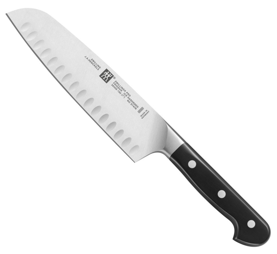 Gekarteld Santokumes, 18 cm - Zwilling Pro in de groep Koken / Keukenmessen / Santoku messen bij The Kitchen Lab (1418-14090)