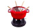 Fonduepan rood, 20 cm - Staub