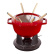 Fonduepan, Rood, 20 cm - Staub